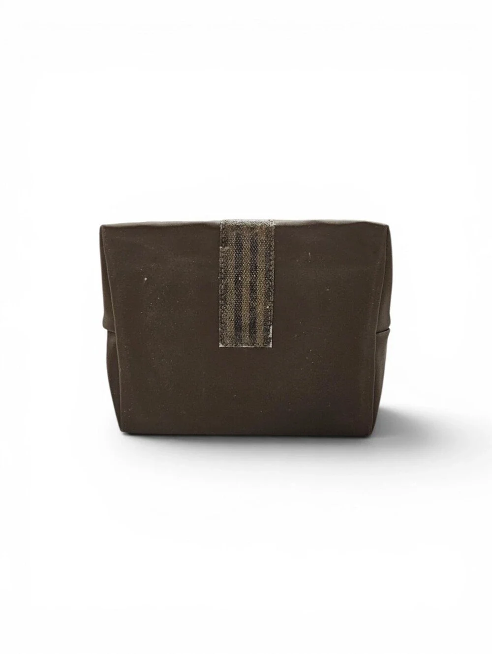 Fendi Pequin Nylon Vanity Bag In Brown Stripe With Gold Hardware